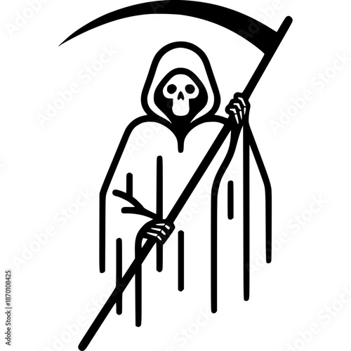 Grim Reaper Vector Icon