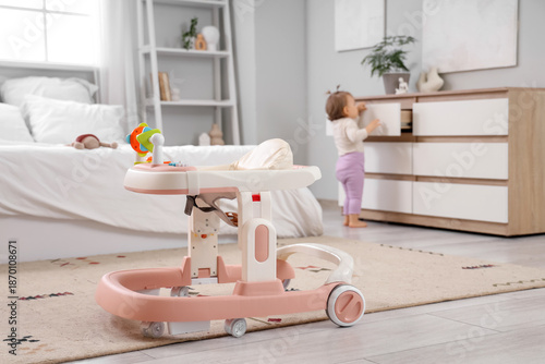 Baby walker on carpet again...