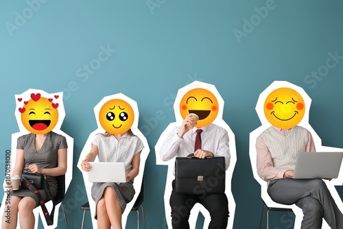 Business people with happy ...