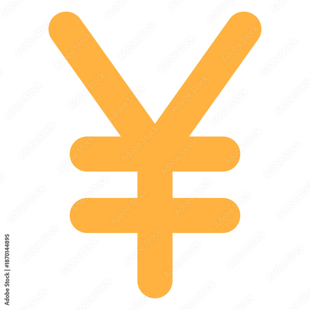 Obraz premium 엔화 기호 아이콘