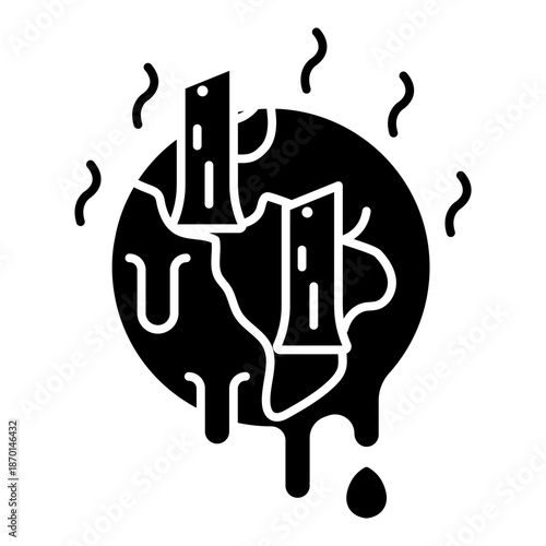 Illegal logging icon