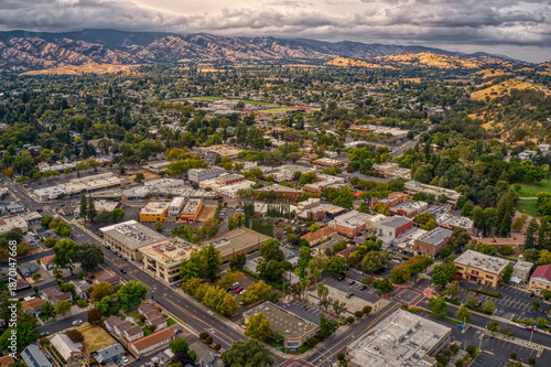 Aerial View of Vacaville, California during Summer