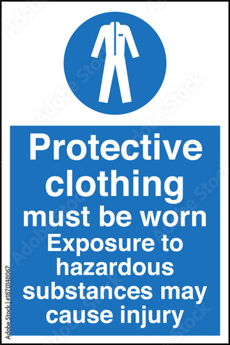 Safety sign MANDATORY protect...