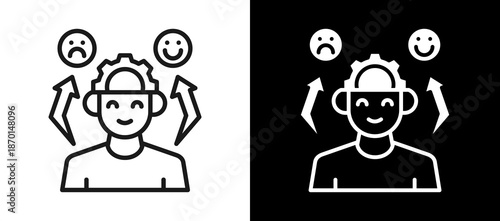 Self Regulation whiteblack icon