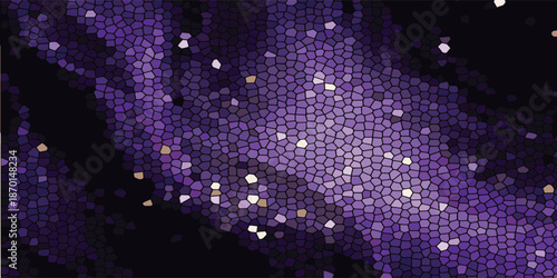 Abstract Purple Sequin Fabric with Glittering Sparkles.