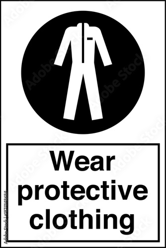 Safety sign MANDATORY protect...