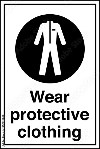 Safety sign MANDATORY protect...