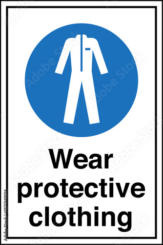 Safety sign MANDATORY protect...