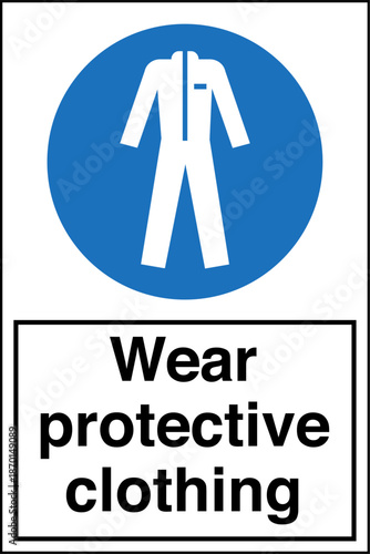 Safety sign MANDATORY protect...