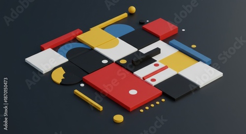 Abstract colorful shapes background