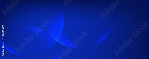 Minimal style dark blue circle center bubble decoration background. vector illustration.