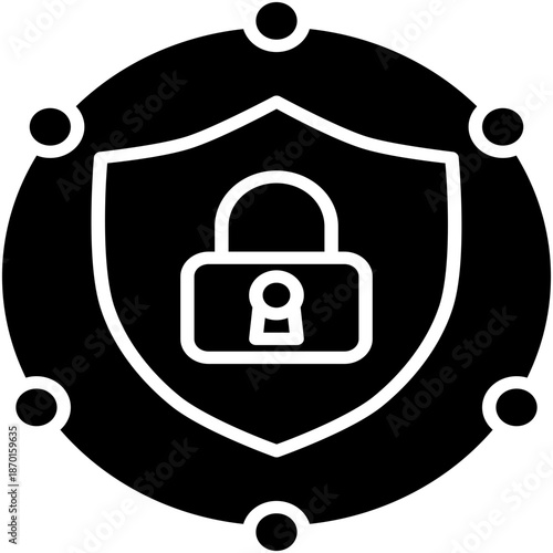 Comprehensive Icon, Analysis Overall Holistic Symbol Vector Stock Illustration, Solid Icon Style Design.