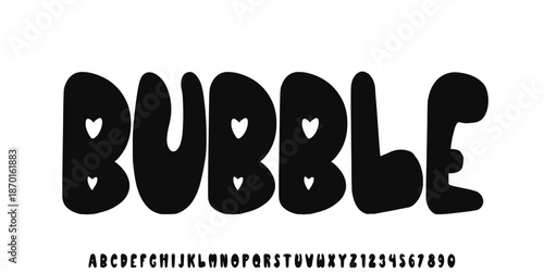 Colorful Kids Fonts Style. Playful Childish Fun Toddler, Uppercase Lowercase Number and Symbol. Rough and Clean Version Font Design vector illustration