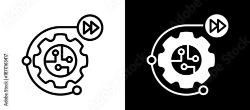 Ai Future whiteblack icon