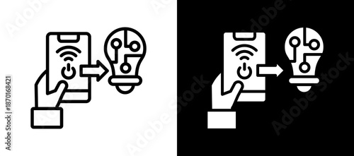 Smart Automation whiteblack icon