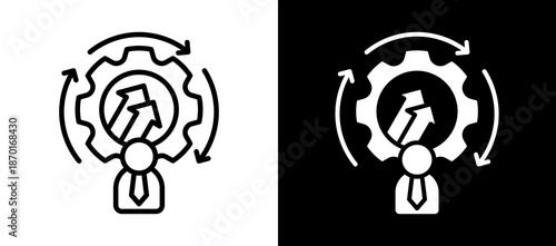 Skill Change whiteblack icon