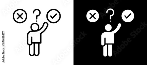 Smart Decision whiteblack icon