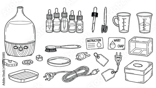 Laboratory equipment and supplies for scientific experiments and research.