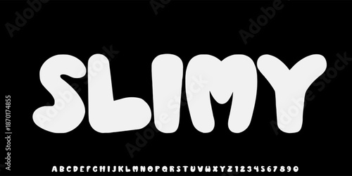 Elegant Font. Groovy Font. Graffiti Font. Creative Hand Drawn Uppercase and Number. Street Art Classic Lettering Fashion Designs Typography modern serif decorative vintage concept vector illustration