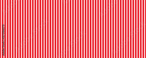 Vertical red and white stripes background. Seamless and repeating pattern.