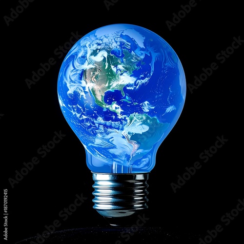 Earth in a lightbulb
