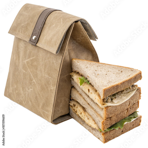 A delicious and healthy snack on-the-go in a reusable waxed fabric carrier bag