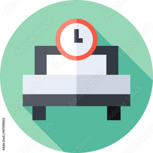 Rest icon bed sleep