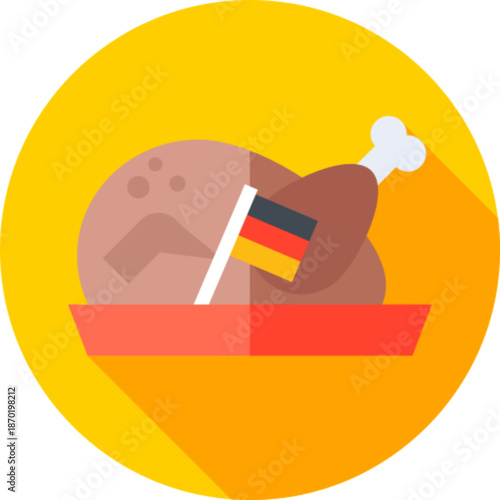 Roast chicken dinner meal