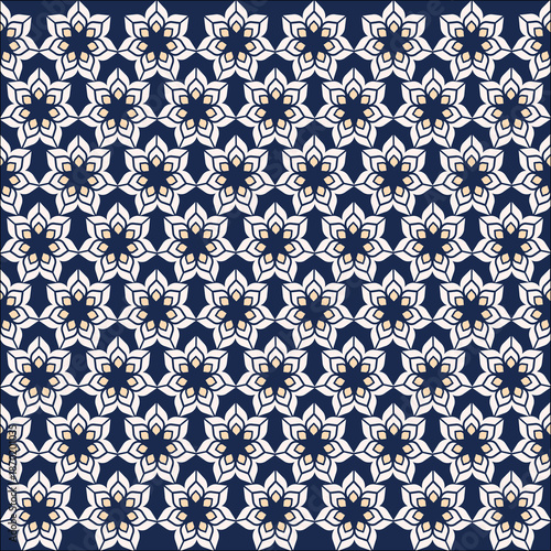 Seamless floral pattern collection featuring abstract botanical flowers and organic flowing shapes. Decorative repeating design with a modern vintage color palette, suitable for textile, fabric