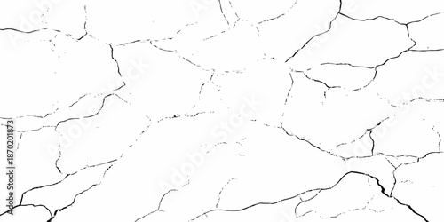 modern black and white scratch and cracks grunge texture dust and distressed wall pattern white background..

