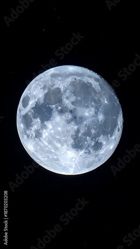 Full moon, night sky