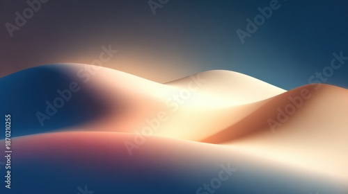 Winter Holiday Lifestyle Banner Featuring Minimal Abstract Gradients Inspired by Candlelight With Emotional Warmth and Evening Shapes for Advertising