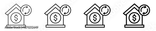Mortgage Investment  Icon Set Different Style Collection