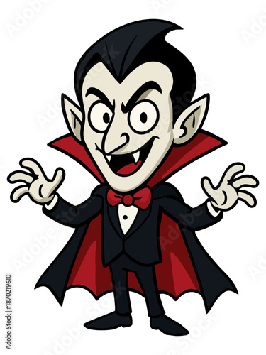 Cute Cartoon Vampire Character