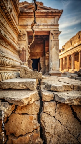 Cracks in ancient structure reveal fragments of forgotten history