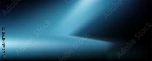 Dark blue background glowing light blue ray spotlight stage studio backdrop product placement abstract template design,vector Eps10