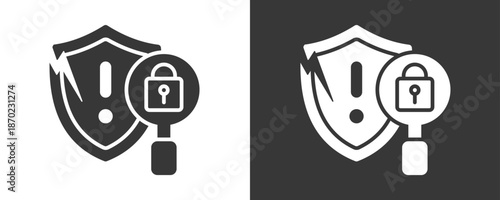 Security Breach Icon Set Multiple Style Collection