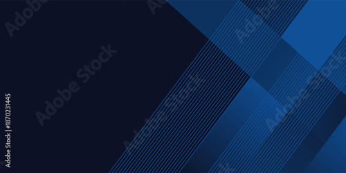 Blue black abstract background geometry shine and layer element vector for presentation design. Suit for business, corporate, institution, party, festive, seminar, and talks