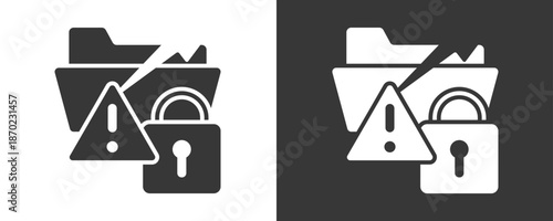 Data Breach Icon Set Multiple Style Collection
