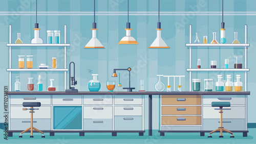 Modern Science Laboratory with Scientific Equipment