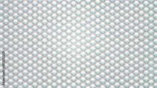 Silver Hexagon Pattern Background