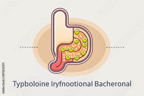 Typhoid Fever Bacteria Illustration