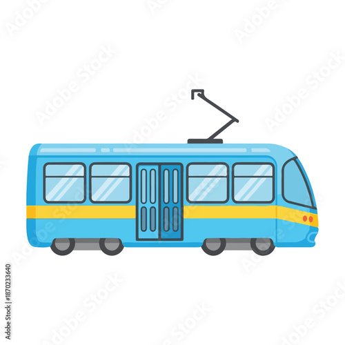 Red vintage London city coach and public transport bus vector illustration isolated on white background