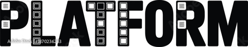 Bold "PLATFORM" text with unique letter
