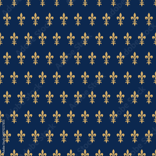 Elegant fleur-de-lis seamless pattern