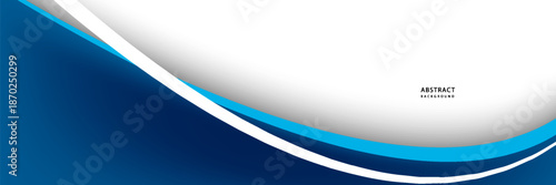 Abstract Blue Curves With White Arcs Over Gradient Background modern design abstrac bacground