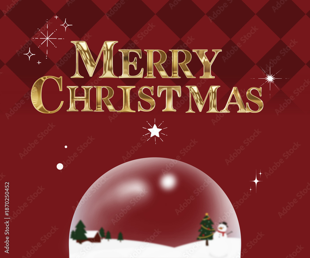 Naklejka premium christmas, 메리 크리스마스