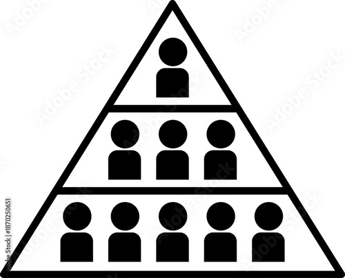 ヒエラルキーのアイコン。（Hierarchy icon.）
