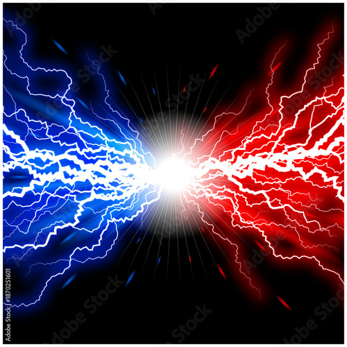 雷エネルギーの激突 バトルエフェクト背景