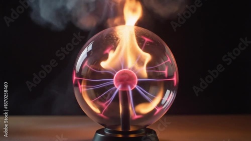 Plasma Lamp Experiment with Electric Discharge.